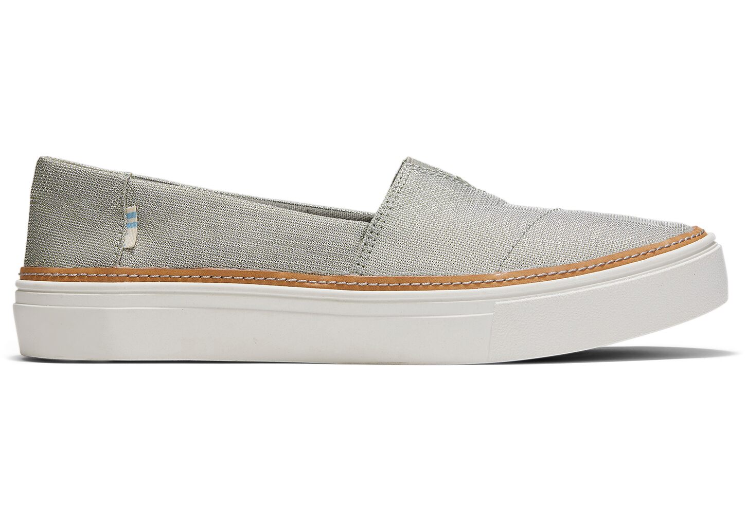 Toms Parker Shiny Woven - Womens Slip Ons - Light Turquoise - NZ - 846571DEM